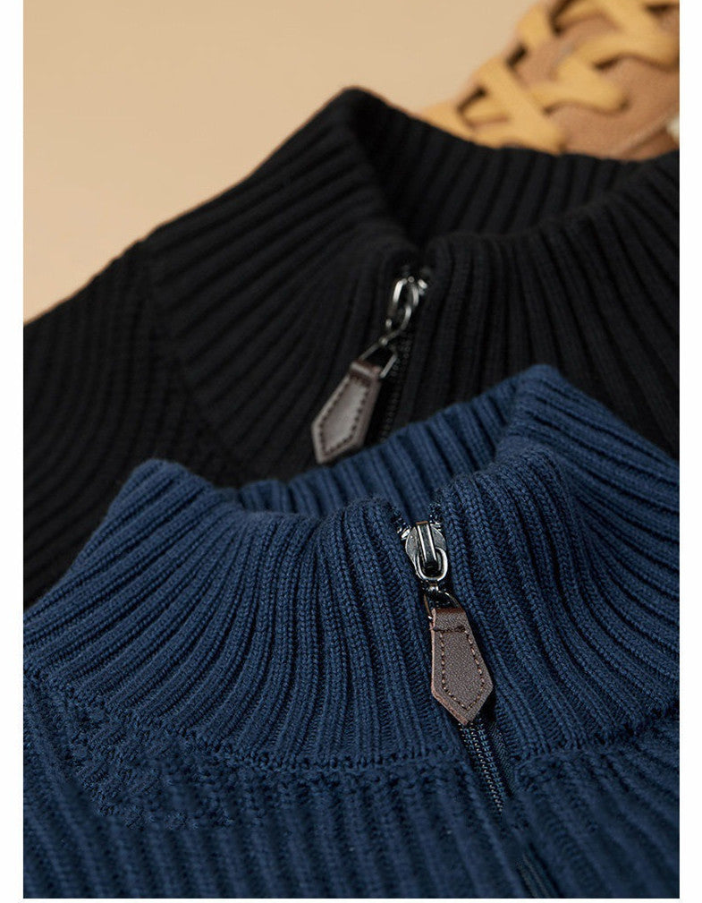 Spring Autumn Men's Cardigan Vinylon Coat